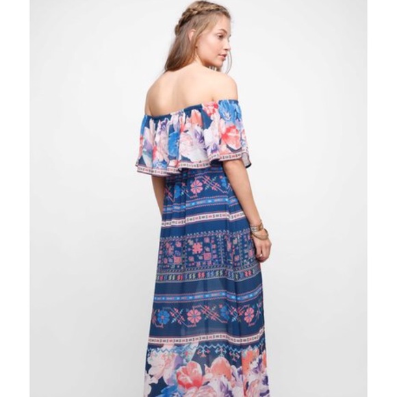 VICI Off the Shoulder Maxi Dress - Picture 1 of 5